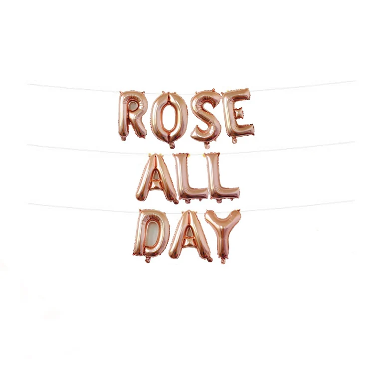 16 Inch Happy Birthday Party Decoration Balloon Solid Color Blue Foil Alphabet Letter Balloons