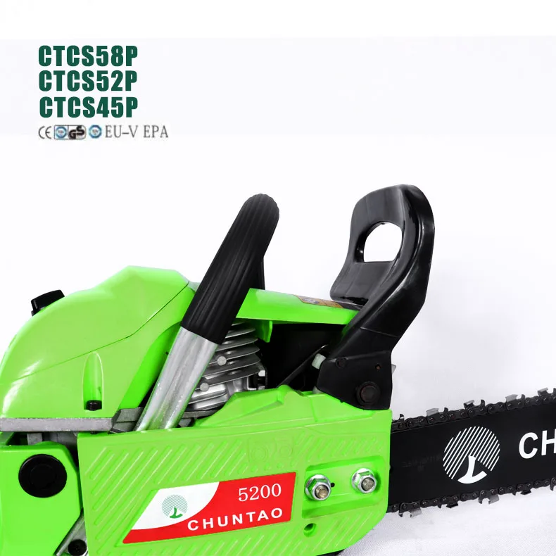 OEM Service Gasoline Chainsaw Tool 52CC Wood Cutting Machine 2.2kw Power Engine Petrol Chain Saw For Garden