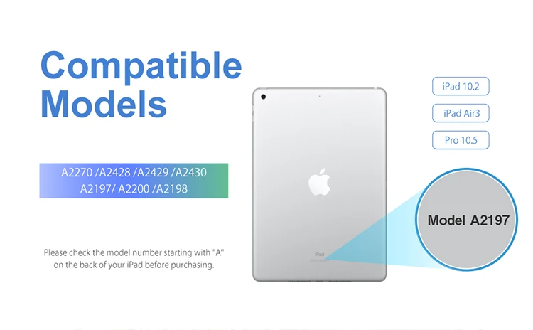 New hot sale Lightning connector keyboard with MFi certificate for ipad 10.2