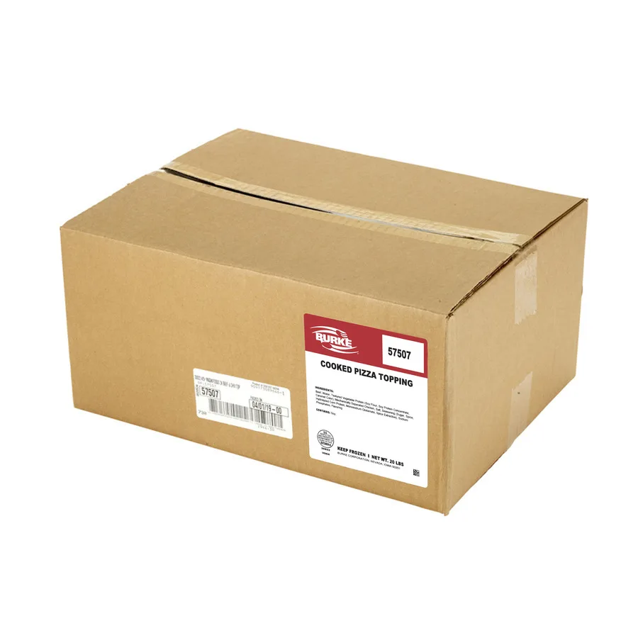 Cooked Beef and Chicken Pizza Topping