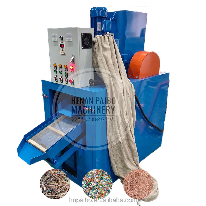 Scrap Electric Copper Wire Recycling Machine for Separating Aluminium Copper Granule Used Cable Granulator