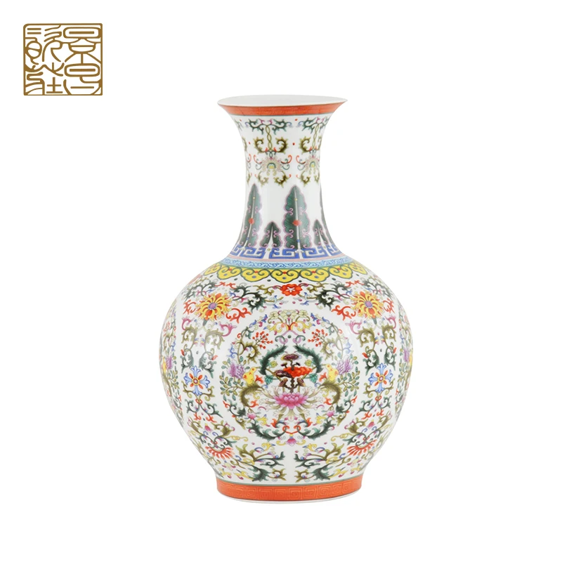 Nordic Modern Porcelain Decorative Vase Embossed Unique Ceramic Flower Vase for Stylish Home Decor With Lid