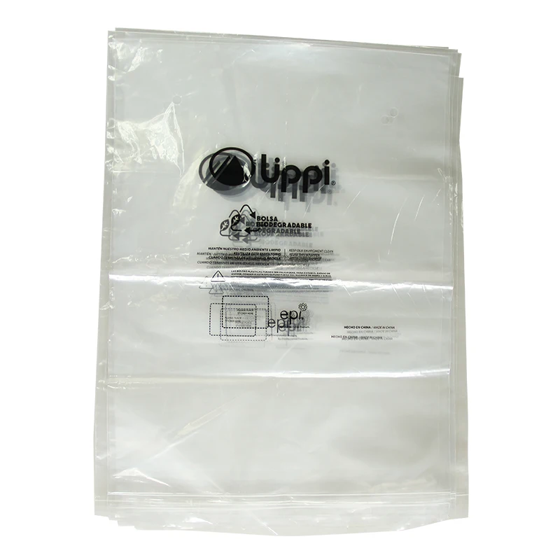 
Высококачественная натуральная полиэтиленовая лента LDPE + EPI, разлагаемая сумка для одежды 