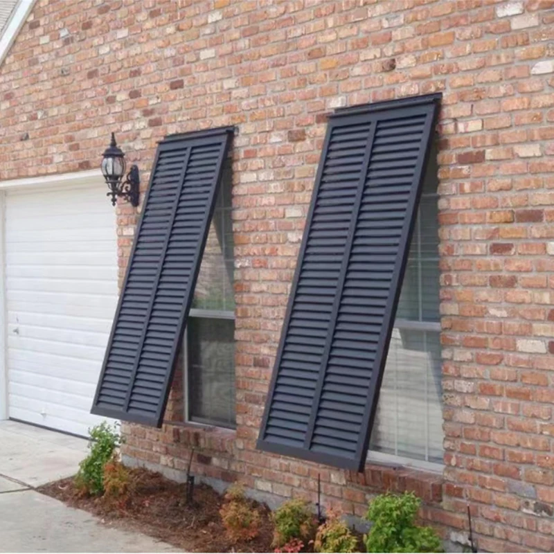 Bahama Shutters Home Deco Bahama Storm-Resistant Shutter Window Louvers Blinds