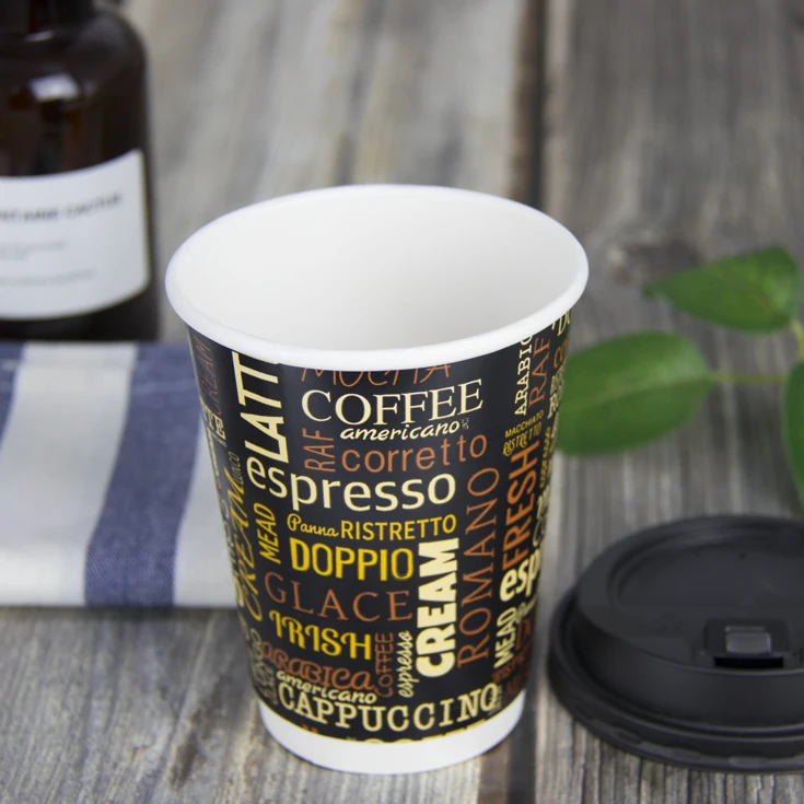
Factory price 10oz paper cup type popular disposable double wall cups cheap eco friendly products wholesale 