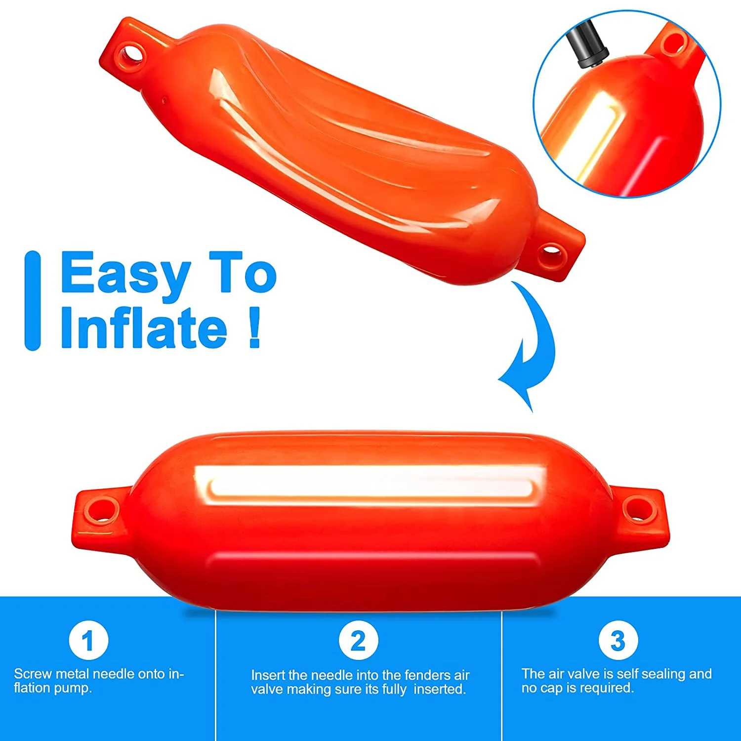 GREAT FAST watersport wakeboard Boat Fender Round Anchor Buoy Dock Bumper Ball Inflatable Vinyl Shield Protection Mooring Buoy