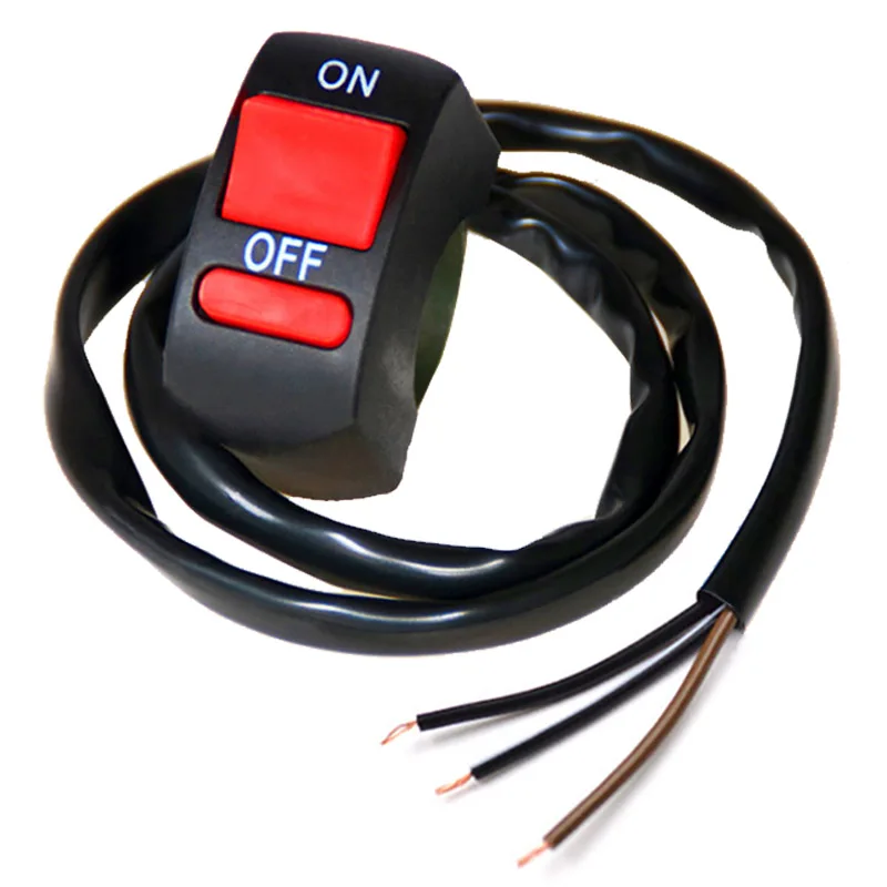 3 проводным переключателем для фар предупреждение Аварийная сигнализация руль вкл/выкл мотоцикл выключатель света