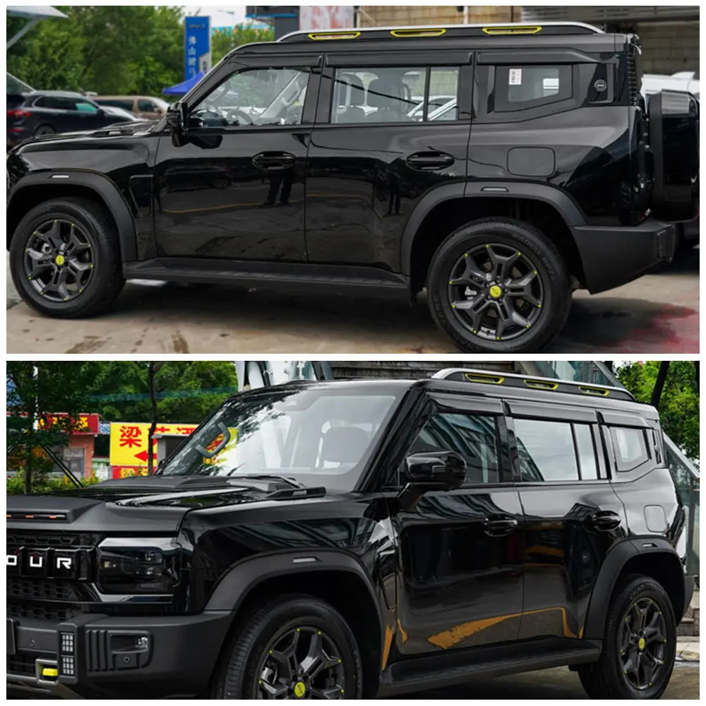 Automotive Side Window Visors Vent Guard Shade Sun Rain Guards Wind Deflectors For Jetour Traveler T2 2023 2024