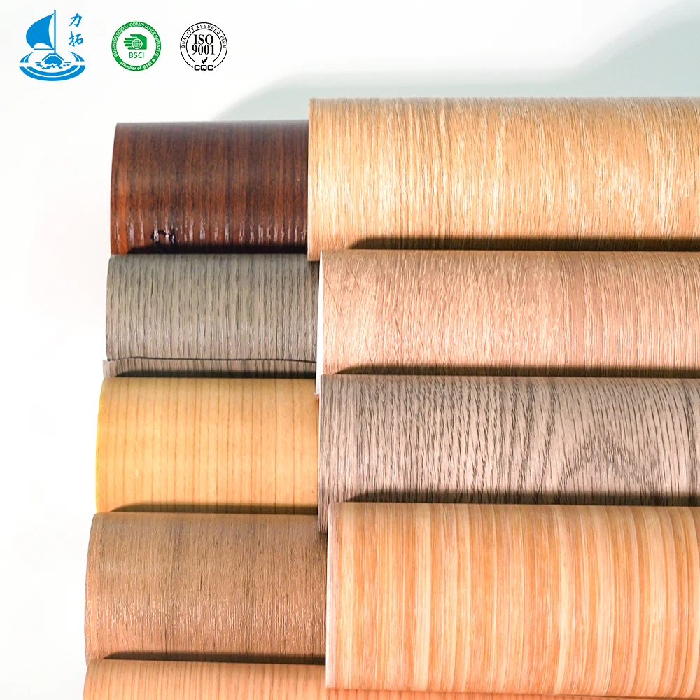 Lituo Laminate Film For PVC Panel Rigid Film 0.13mm Protective White Wood Foil Laminate