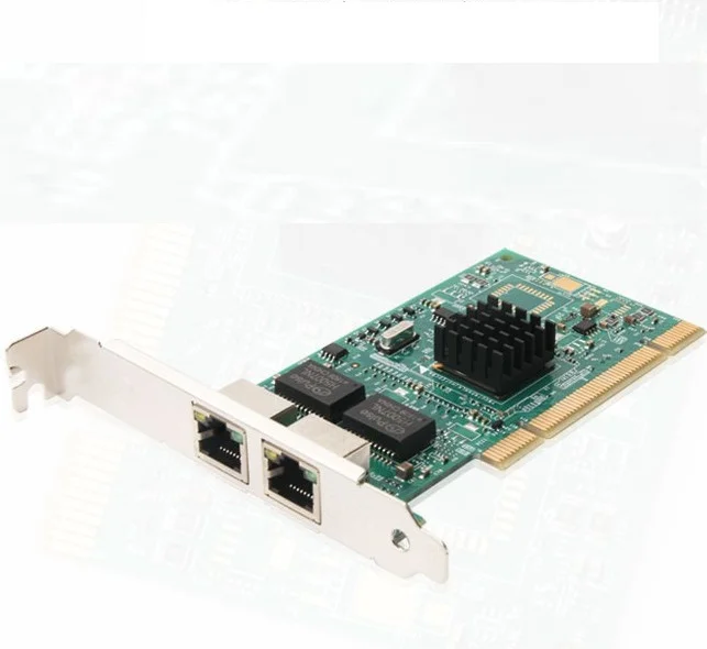 Intel 82546 PCI RJ45 зарядное устройство с двумя портами гигабитный сетевой карты 10/100/1000 Мбит/с Серверная сетевая карта с процессором Intel I82576 беспроводной локальной сети