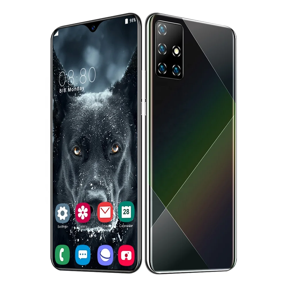  2021 новый мобильный телефон 6 5 дюймов A81 Android 10 0 разблокировка по лицу две карты