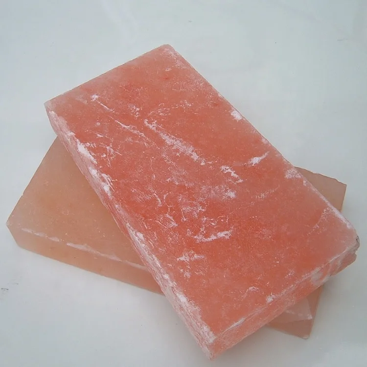 Top Selling Himalayan pink salt plate for BBQ Cooking  Himalayan salt brick tile for kitchen use OEM gift packing available