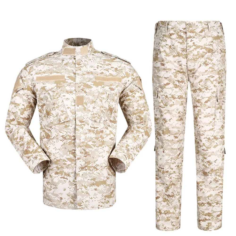 Tactical Cargo Pants Uniform Waterproof Camouflage BDU Combat Uniform US Hunting Clothing Set