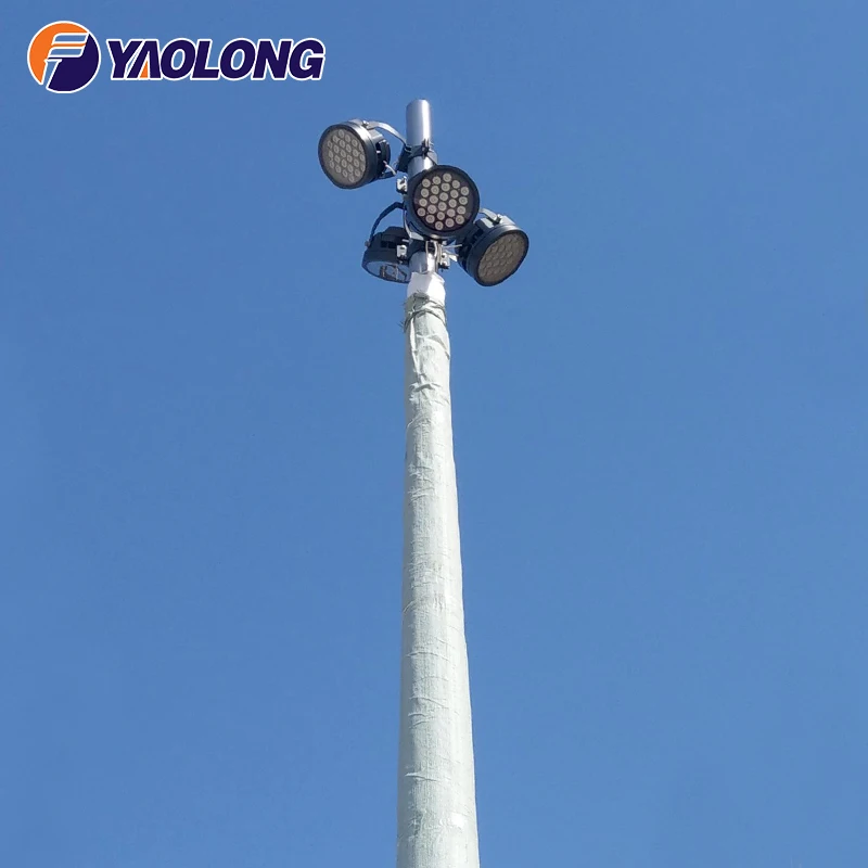 15M 18M 20M 25M 30M 35M 40M Meter High Mast Light Pole Football Stadium Lamp for Sport Golf Court