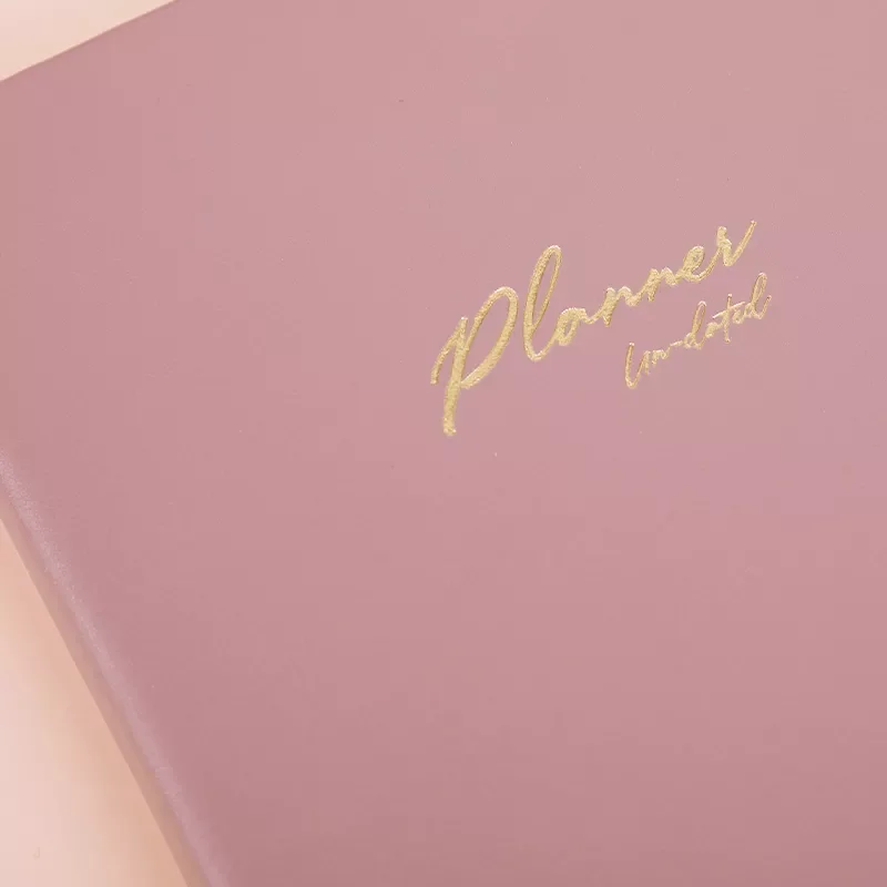 Custom notebook Office Supplies Schedule Books Morandi Pu Cover Agenda Diary Book Undated Planner