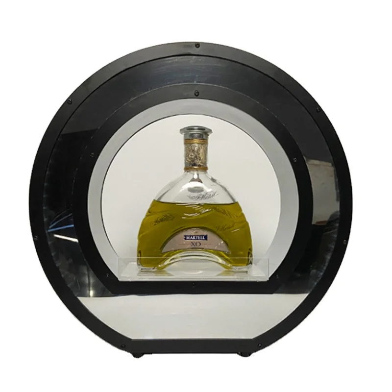 3 bottles Rack Display Wine Liquor Acrylic louisa Wall Standing one third Bottle Presenters 13 led bottle glorifier wine holder