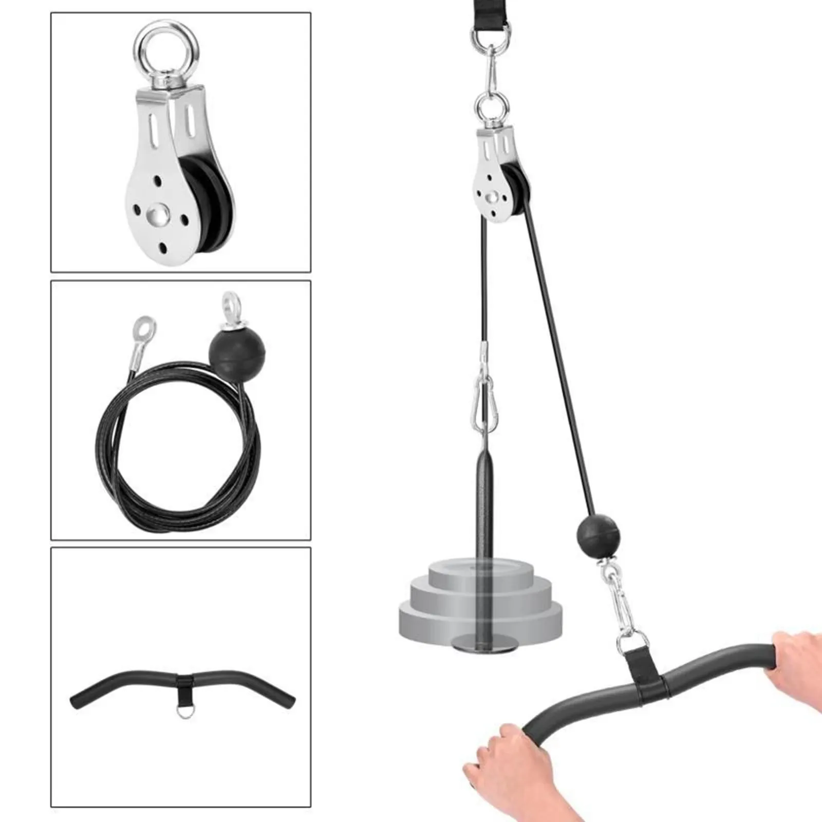 Newly upgraded silky explosion-proof and silent fitness pulley Portable anti-pressure fitness pulley
