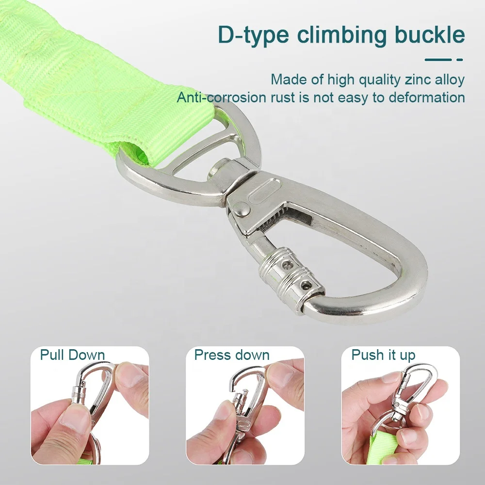 High Quality Elastic Dog Leash With Car Seatbelt Buckle Pet Leash With Handle For Medium Large Dogs Nylon Dog Leash