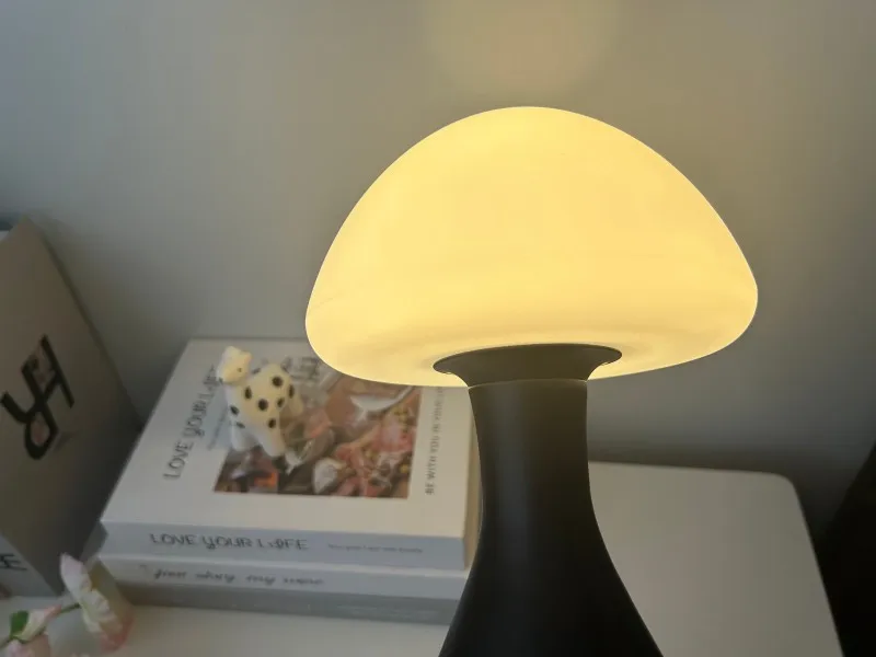 Mushroom Table Bedside Lamps  USB Cable Small Night Light with 3 Lighting Modes for Home Decor