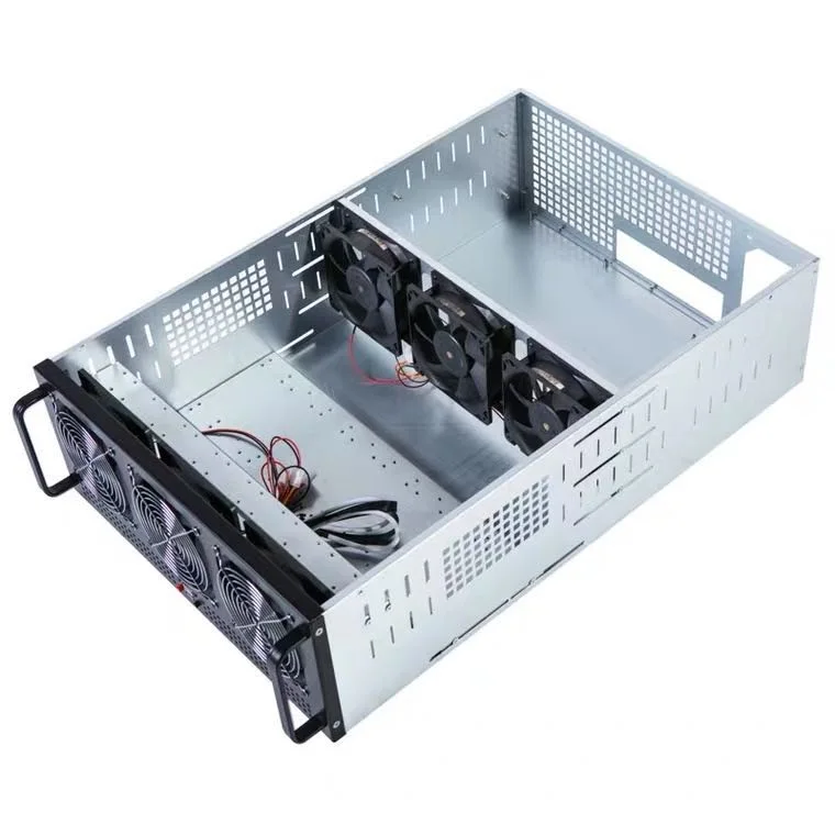  Корпус сервера 8 GPU для майнинга криптовалютами на открытом воздухе графический корпус с рамой ETH эфириум новая мощность компьютера