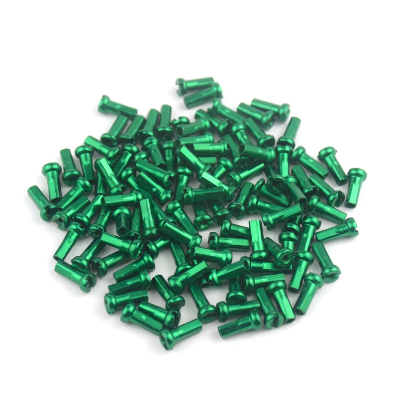 Professional 14mm Spoke cCap Aluminum Wheel Spoke Nipples for Mountain Road Bicycles