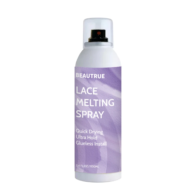 Factory Direct-sell Private Label Extreme Hold Fast Dry Aerosol Melting Spray Wig Lace Melting Glue Spray