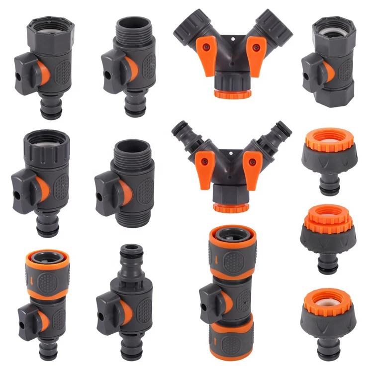 Lingzhen With garden car wash equipment quick connector ABS 1/2 3/4 inch quick connector nipple