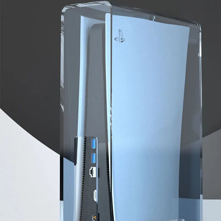 Durable Faceplate Shell PS5 Host Cover Transparent Customization Protective Acrylic PS5 Console Covers