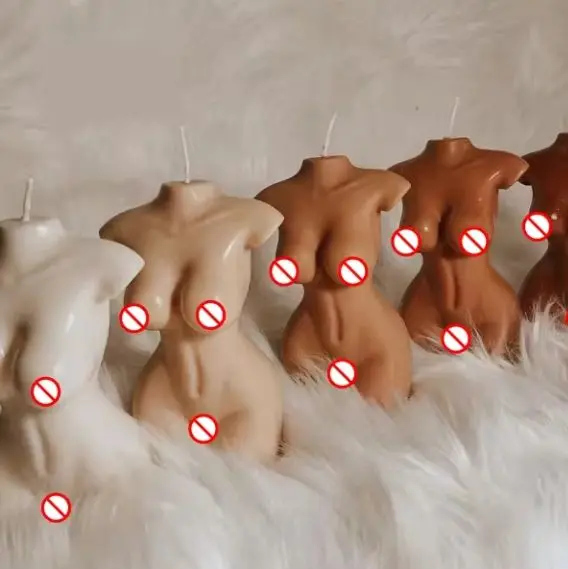 2024 Hot Sale Porn Candles Female Nude Body Shape Candles Art Sculpture Statue Soy Wax Body Shaped Massage Candles