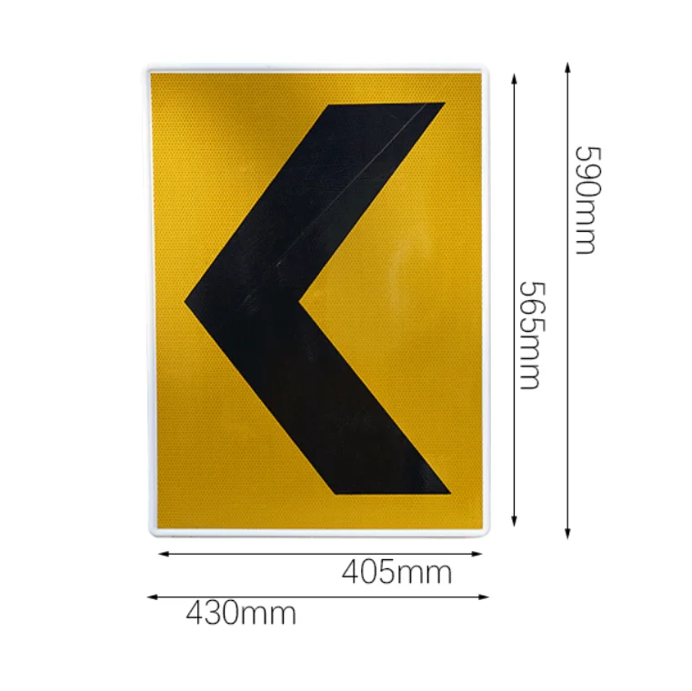 Construction Road Display Arrow Sign Traffic Reflective Safety Plastic Arrow Direction Signs Board For Traffic Cone