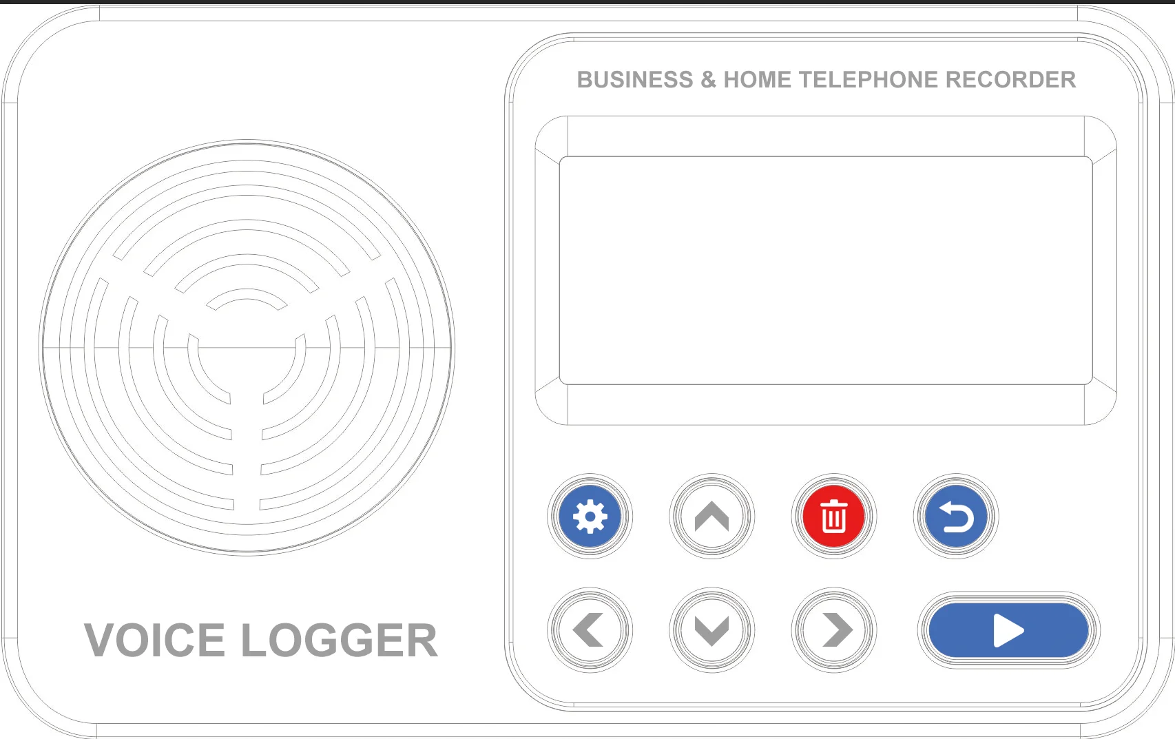 1 Line SD Card Household Standalone Crime Prevention Telephone Recorder with Answering Machine & Voice Announcement