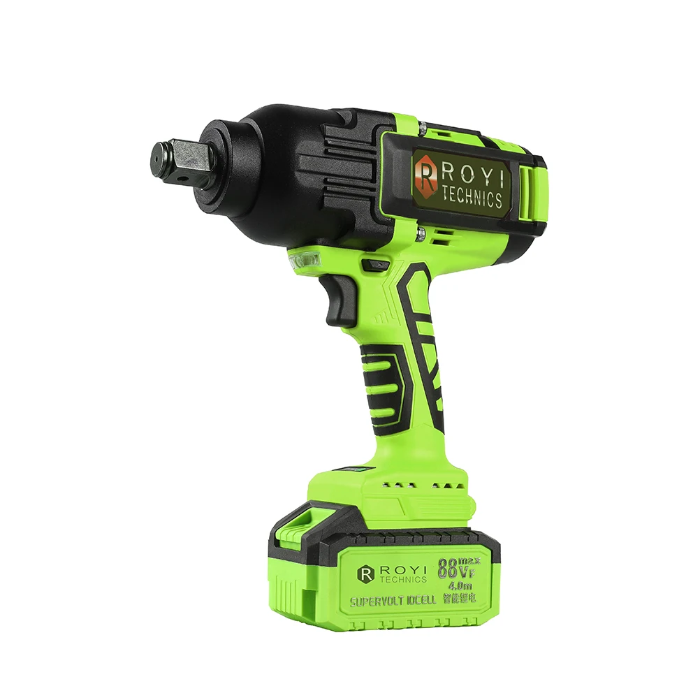 High hardness and corrosion resistant 3/4 high strength tungsten steel shaft two electric and one charging wrench set