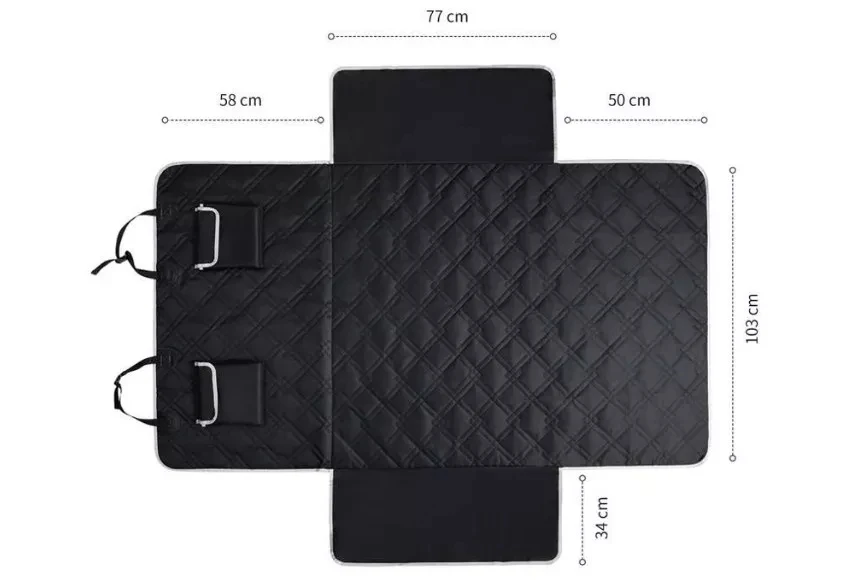 100% Waterproof Scratch Proof Nonslip Pet Mat Cover Blanket Dog Car Back Trunk Seat Cover