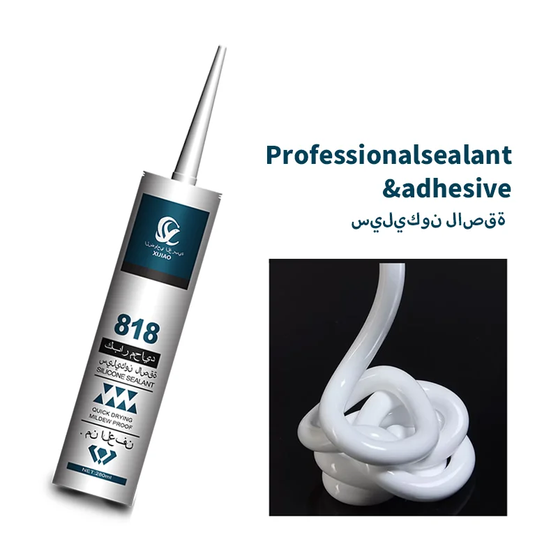 818 advertising adhesive High quality waterproof silicone sealant Quick drying silicone sealing adhesive