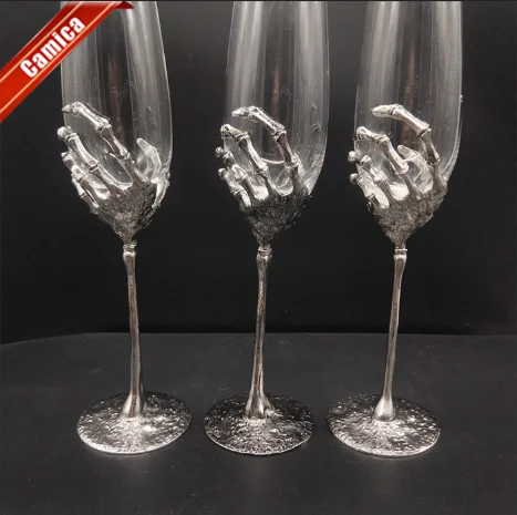 Stem Champagne Flutes with matel