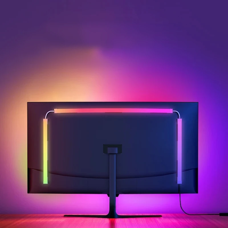 RGB компьютерный монитор синхронизация светодиодная подсветка с клеем погружение ритм-лента для декора игровой комнаты рождественские подарки
