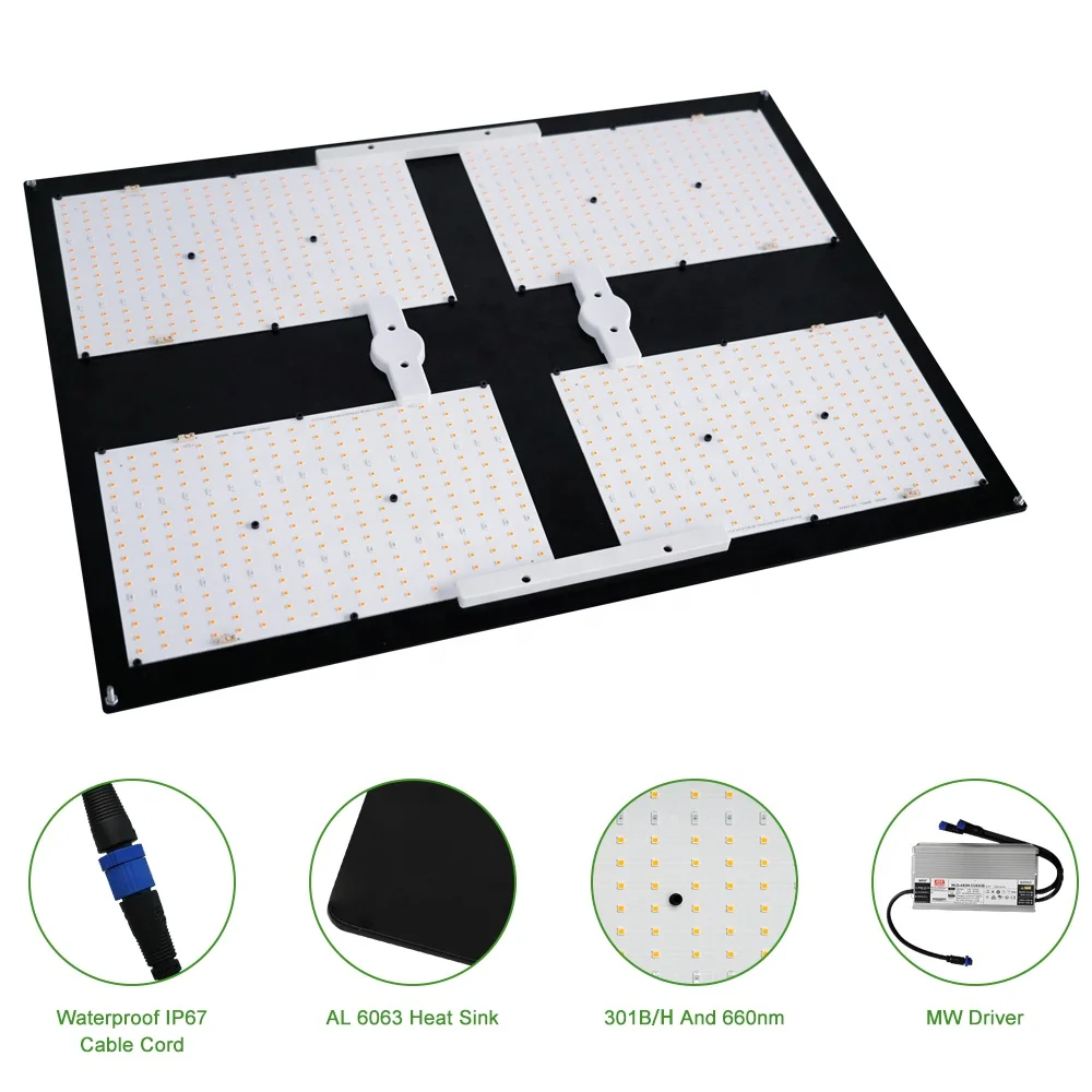 New full spectrum Maaadro 480 w watt commercial lamp quantum panel lm301b lm301h 480w led grow light