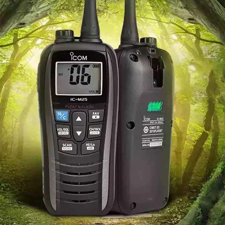 IC-M25 5W 5KM VHF Marine Radio Marine Walkie Talkie VHF Transceiver