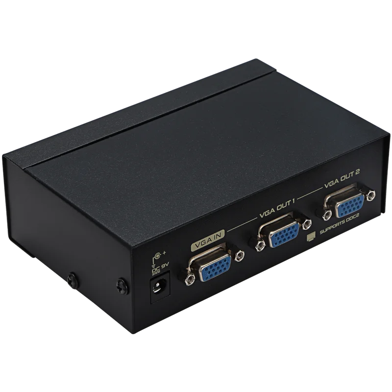 Поддержка 1080P 1In 2 Out 1x2 VGA Splitter 350MHz