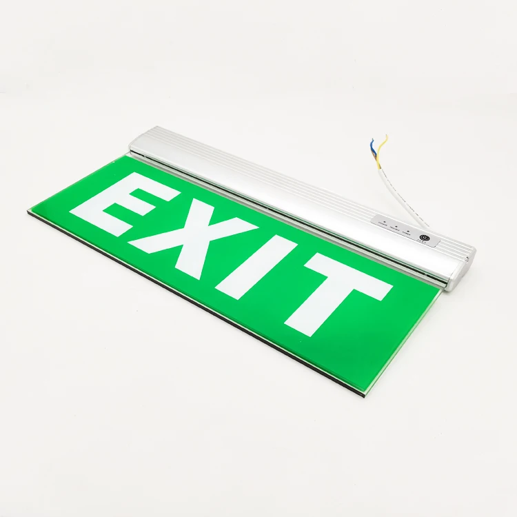 
Double Sided Acrylic green or red emergency fire exit signs 