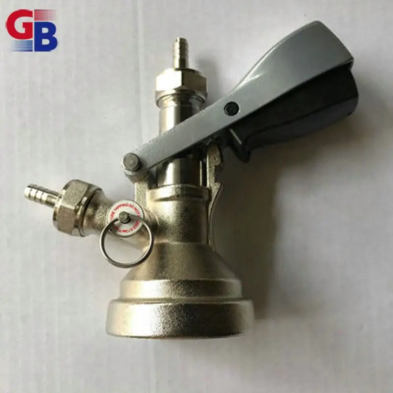 GB 304 S.S beer draft dispenser T type keg pump coupler with safe valve