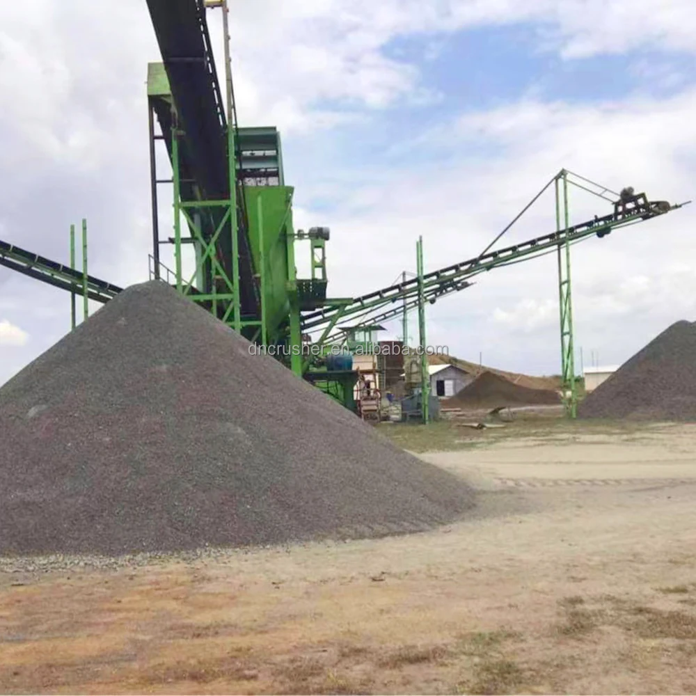 Полный агрегат речного гравия 100 TPH камнедробильная установка для
