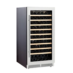 Wine Refrigerators Wooden Cooler refrigerator Wine Cellar Bar Freezer For Sale High-End Free Standing wine chiller OEM