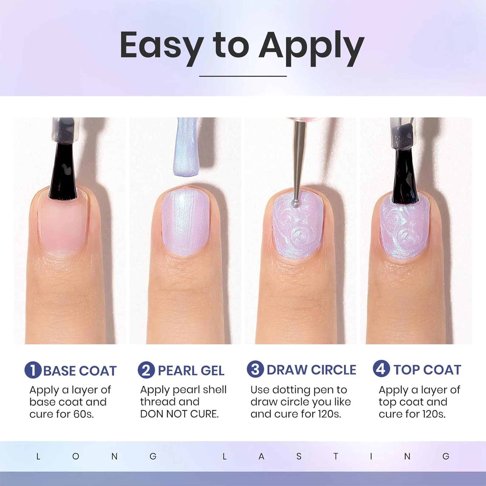 Wholesale 15ml 24 Colors Aurora Pearl Shell Texture Gel Uv Ongle Professionnel Uv Gel Polish Long Lasting Pearl Uv Gel Nail DIY