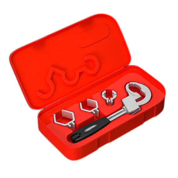 3 in 1 Adjustable Wrench Spanner Multi-function plumbing Hand Tools Nut Sink  Bathroom Pipe Large Open Spanner tool set