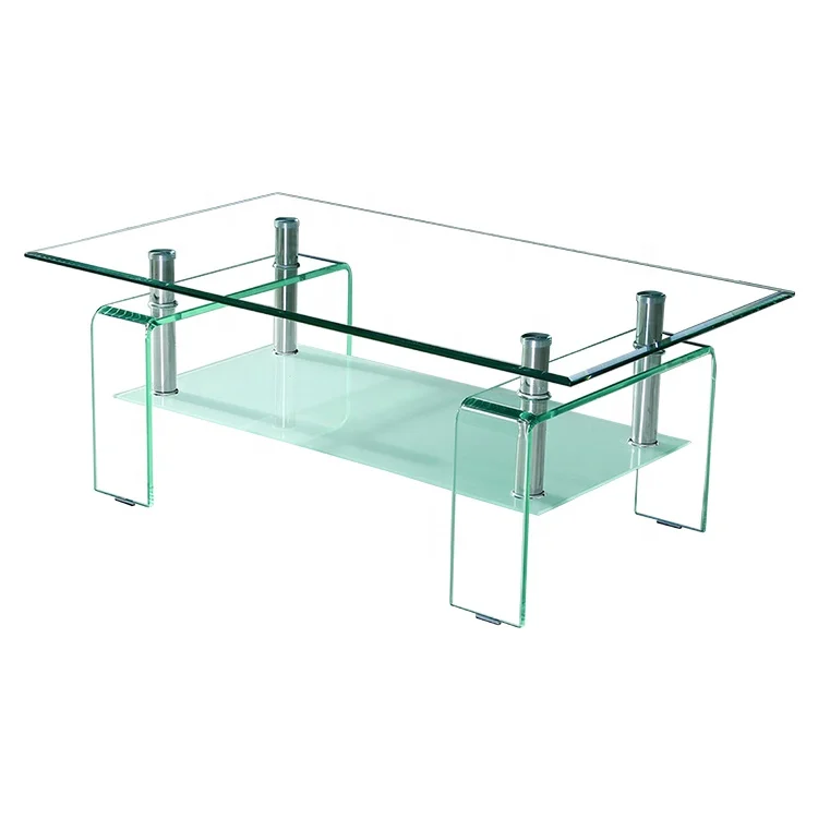 Living Room Furniture Glass Coffee Table New Design Modern Rectangular Center Table