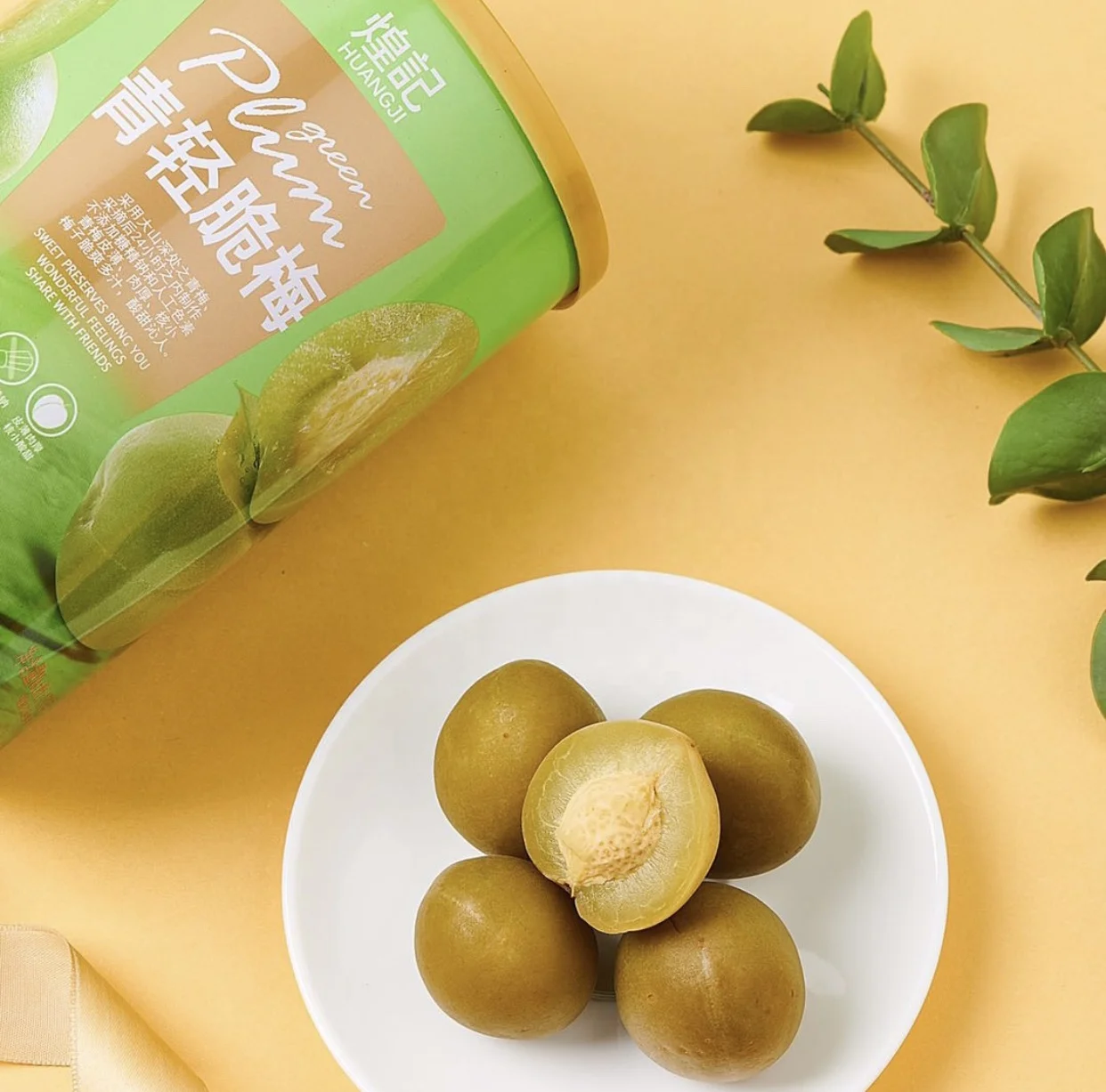 Корейские фруктовые сладости свежие вишневые конфеты независимая упаковка зеленые китайские сливы