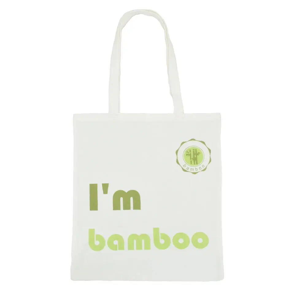2021 eco friendly Reusable Organic Shopping Tote Bags Non Woven Bamboo bag