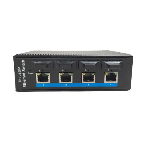high condition din rail  4-Port 10/100Base-TX(PoE) +4-Port 100Base-FX Industrial PoE Switch
