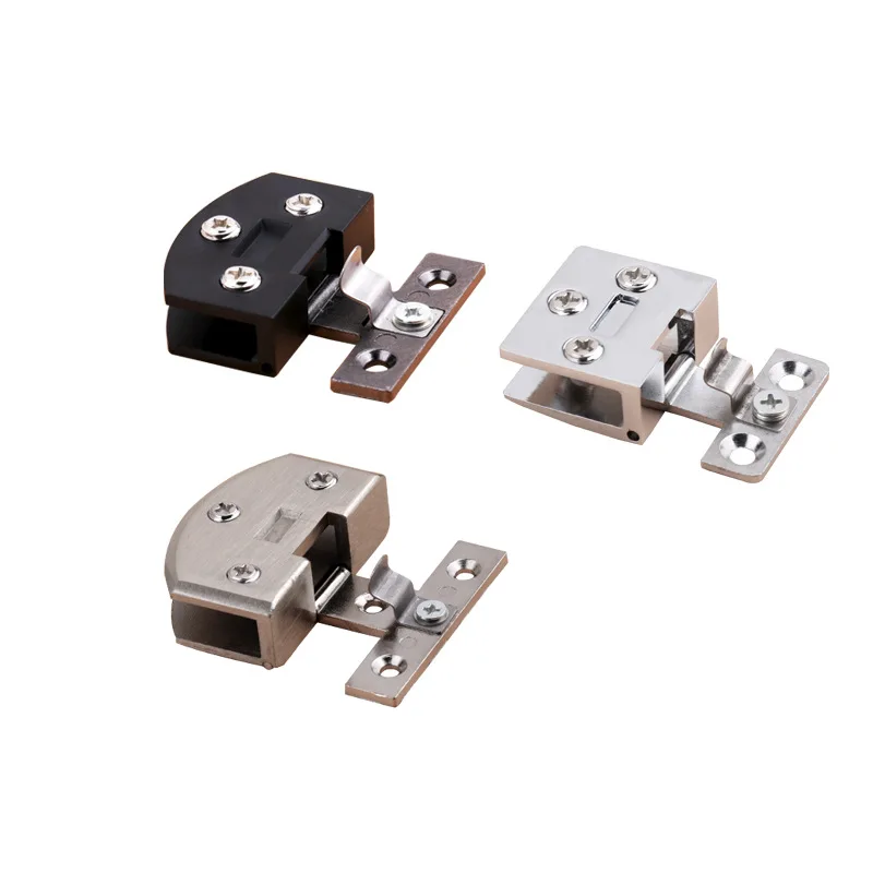 Перфорированный стеклянный шарнир для винного шкафа двери витрины без рамки зажим из закаленного стекла дверной домашнего